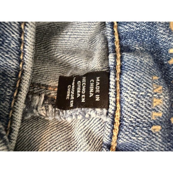 White House Black Market The Skinny Jeans Women’s 6 Light Wash Distressed Denim - Picture 4 of 6